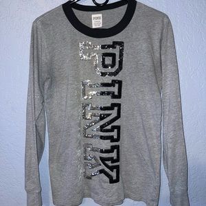 Victoria’s Secret pink sequin shirt